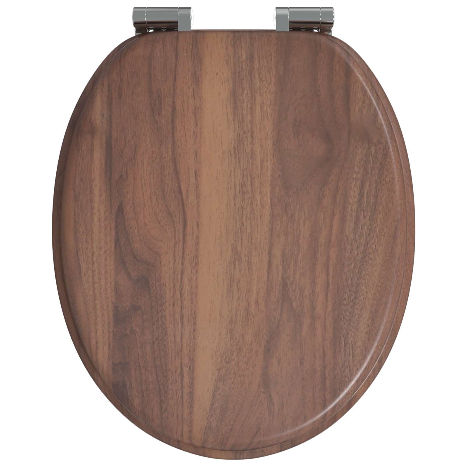 Soft-Close Toilettensitz Braun 44 x 38 cm MDF-Platte