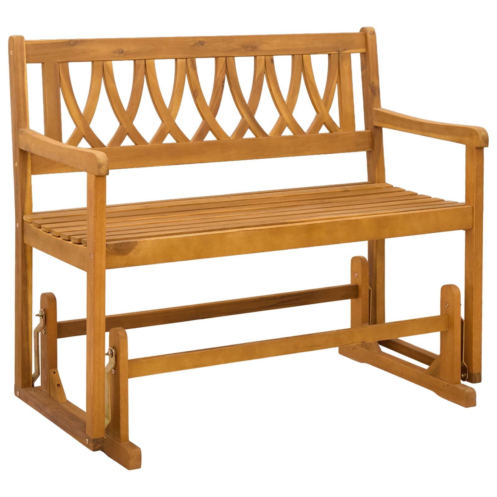 Garten Schaukeltbank Natur 110 x 59 x 97 cm Massivholz Akazie