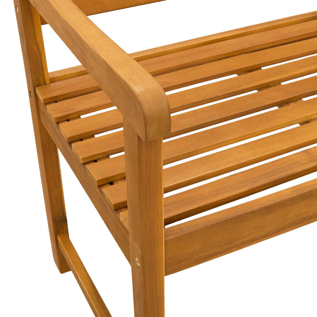 Bank Outdoor Natur 110 x 55,5 x 90 cm Massivholz Akazie