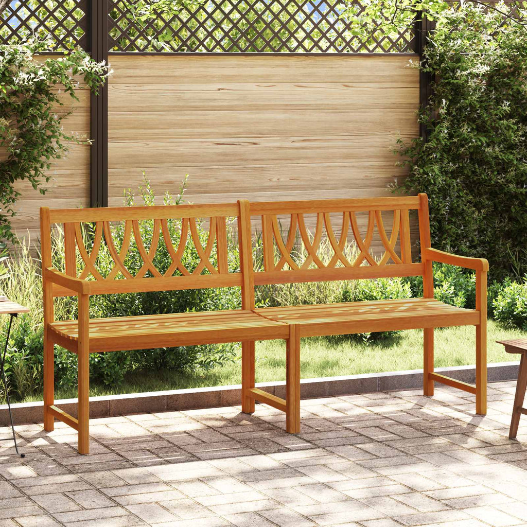 Bank Outdoor Natur 180 x 55,5 x 90 cm Massivholz Akazie