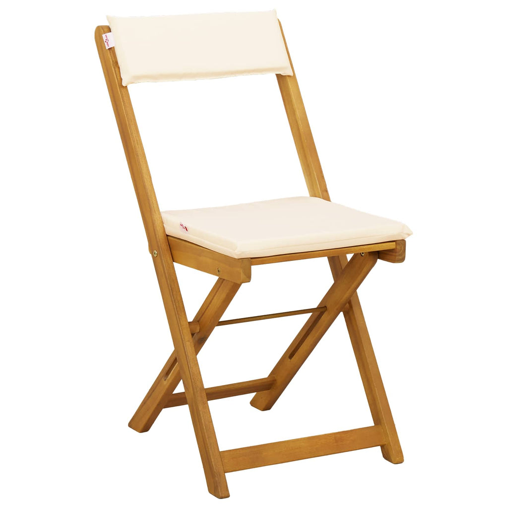 Außen Bistro-Stühle 2 pcs Cremeweiß 40 x 53 x 80 cm