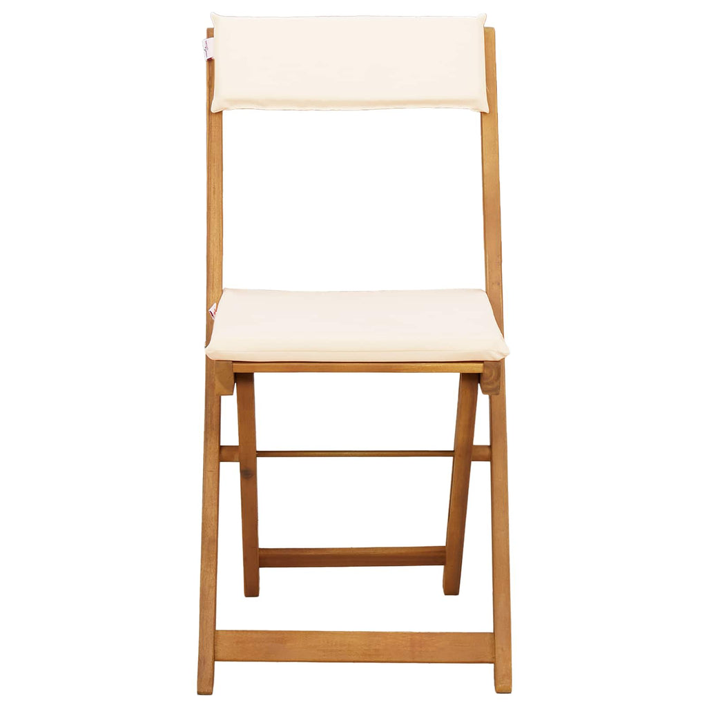 Außen Bistro-Stühle 2 pcs Cremeweiß 40 x 53 x 80 cm