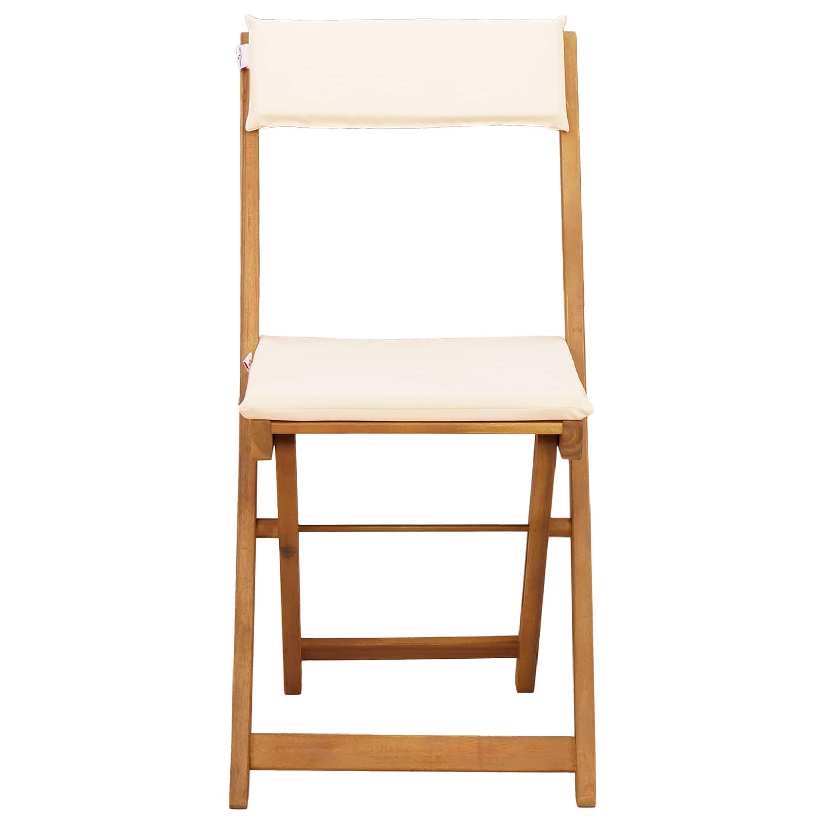 Außen Bistro-Stühle 4 pcs Cremeweiß 40 x 53 x 80 cm