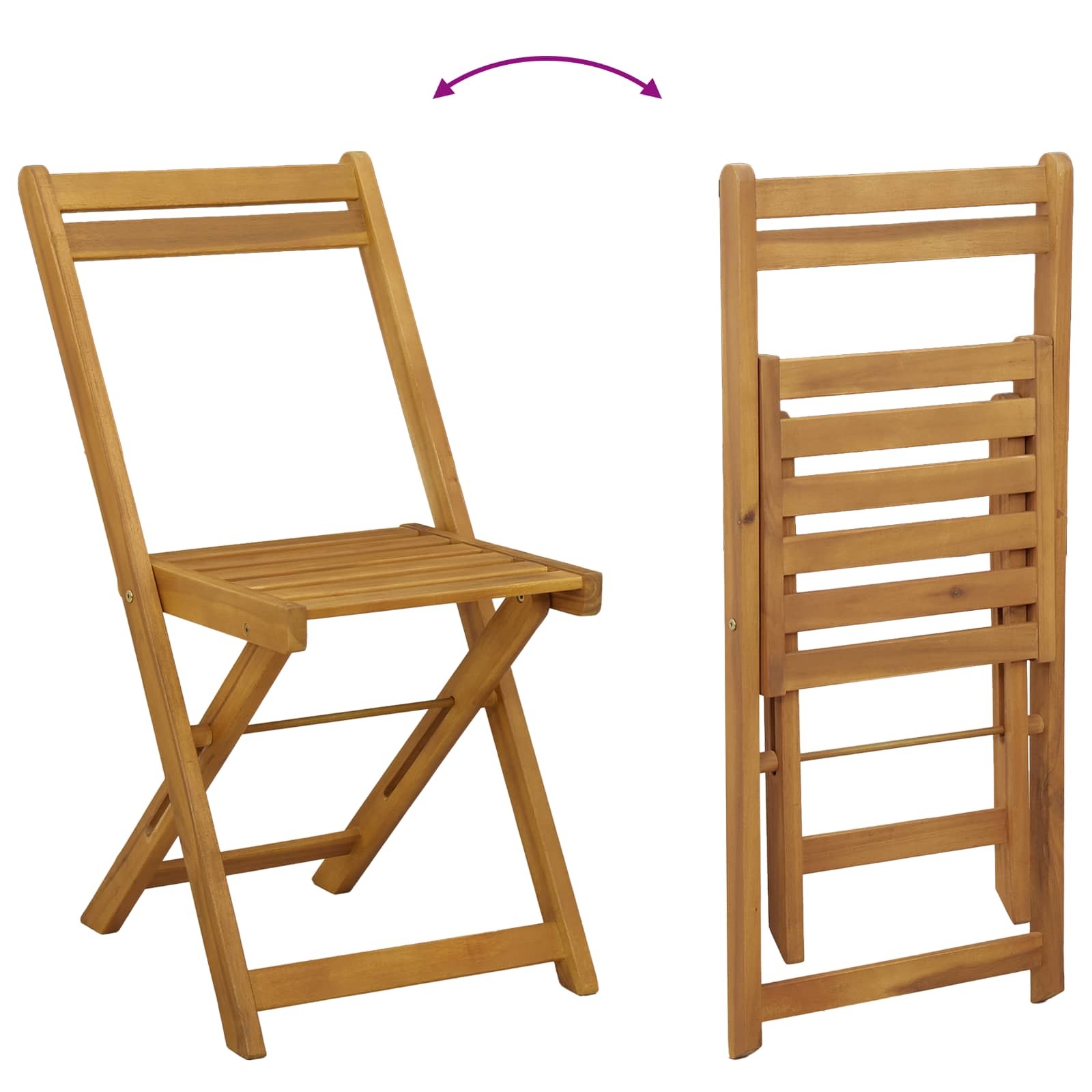 Außen Bistro-Stühle 4 pcs Cremeweiß 40 x 53 x 80 cm