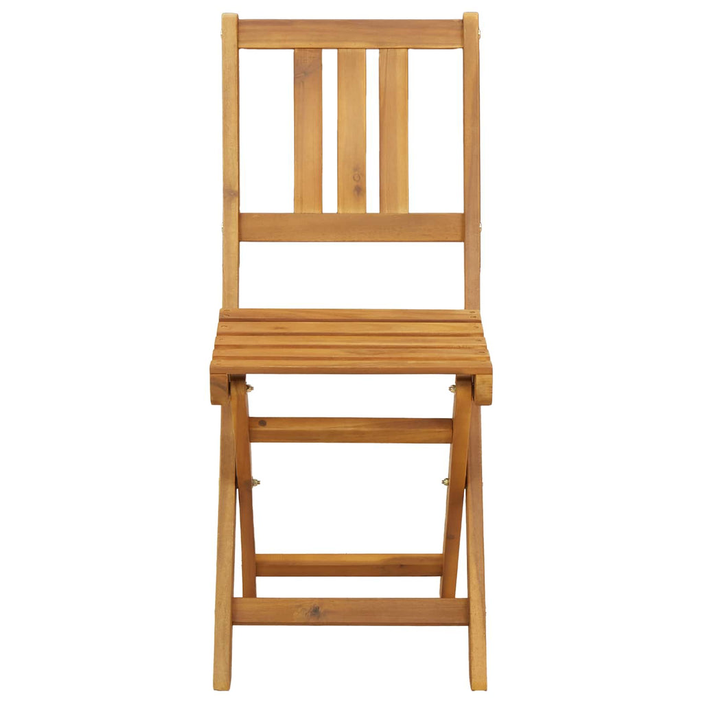Außen Bistro-Stühle mit Kissen 4 pcs Natur 40 x 42 x 85 cm