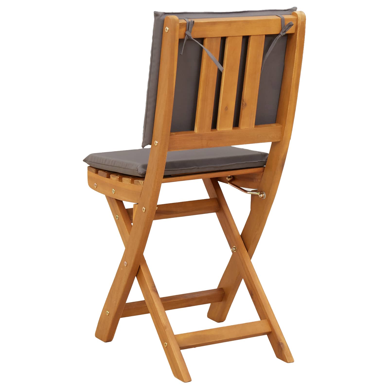 Außen Bistro-Stühle mit Kissen 4 pcs Dunkelgrau 38 x 46 x 85 cm