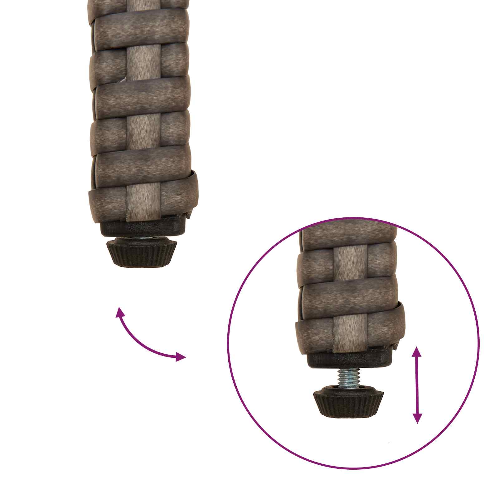 Gartenstühle 4 pcs Grau und Dunkelgrau Poly-Rattan und Akazie