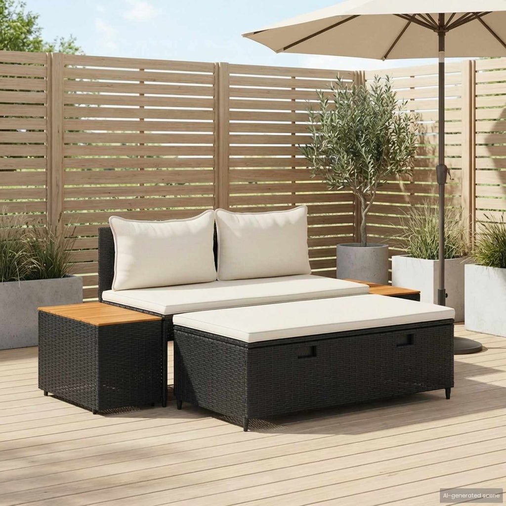 Outdoor-Sofagarnitur 4 -Seater 4 pcs 55 x 30 x 39 cm