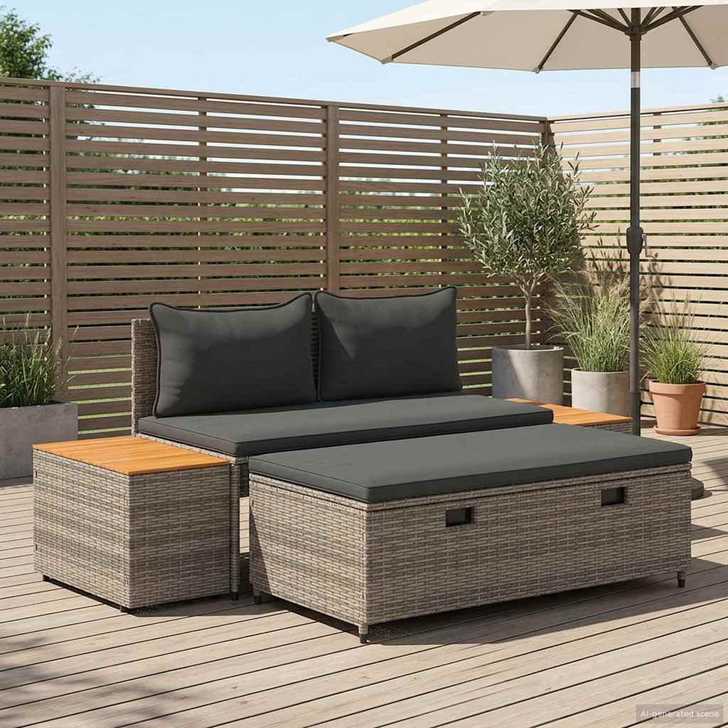 Outdoor-Sofagarnitur 4 -Seater 4 pcs 55 x 30 x 39 cm