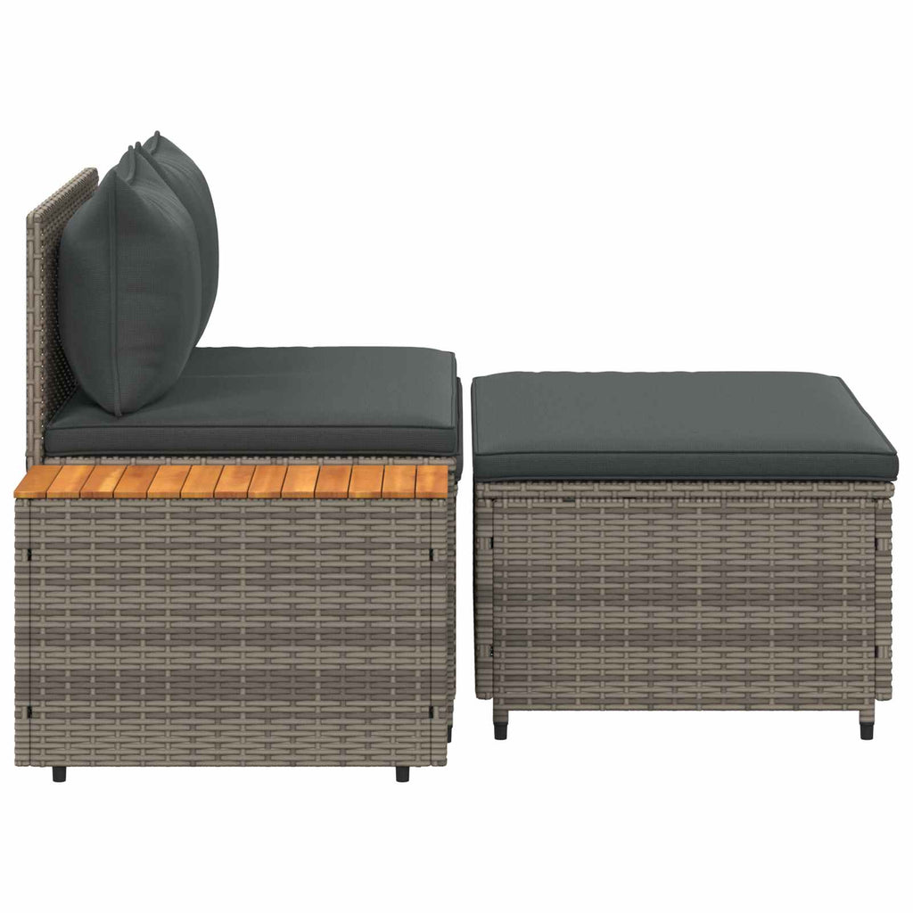 Outdoor-Sofagarnitur 4 -Seater 4 pcs 55 x 30 x 39 cm