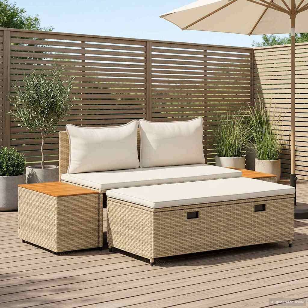Outdoor-Sofagarnitur 4 -Seater 4 pcs 55 x 30 x 39 cm