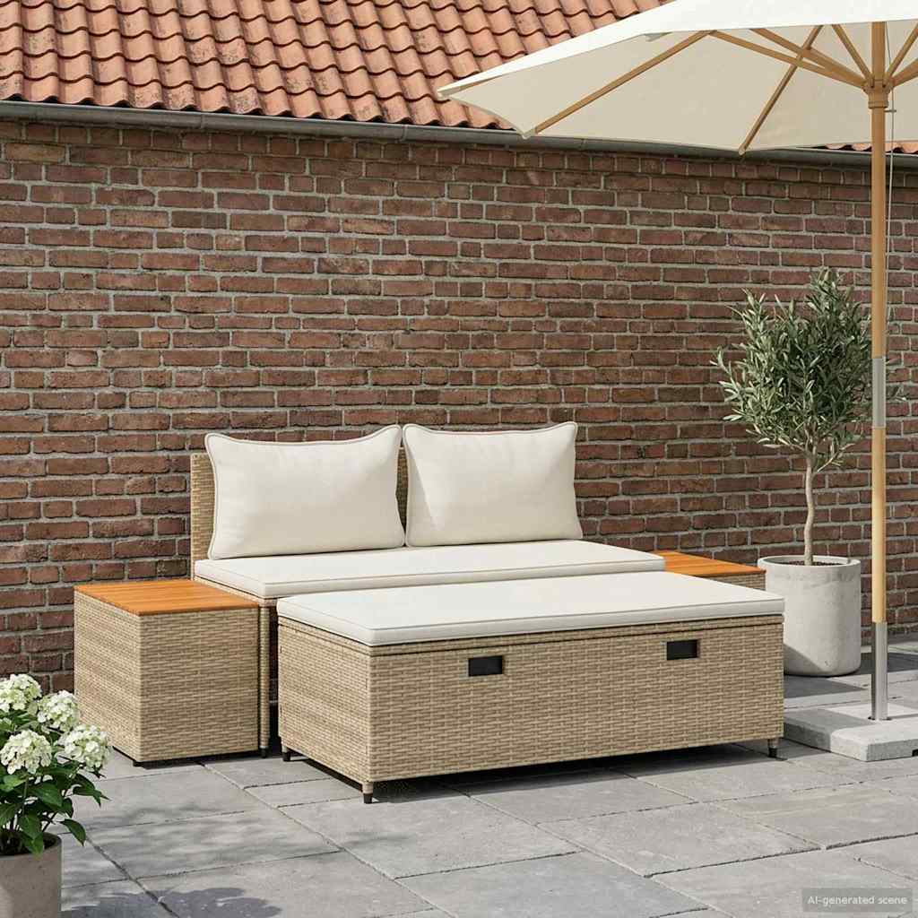 Outdoor-Sofagarnitur 4 -Seater 4 pcs 55 x 30 x 39 cm