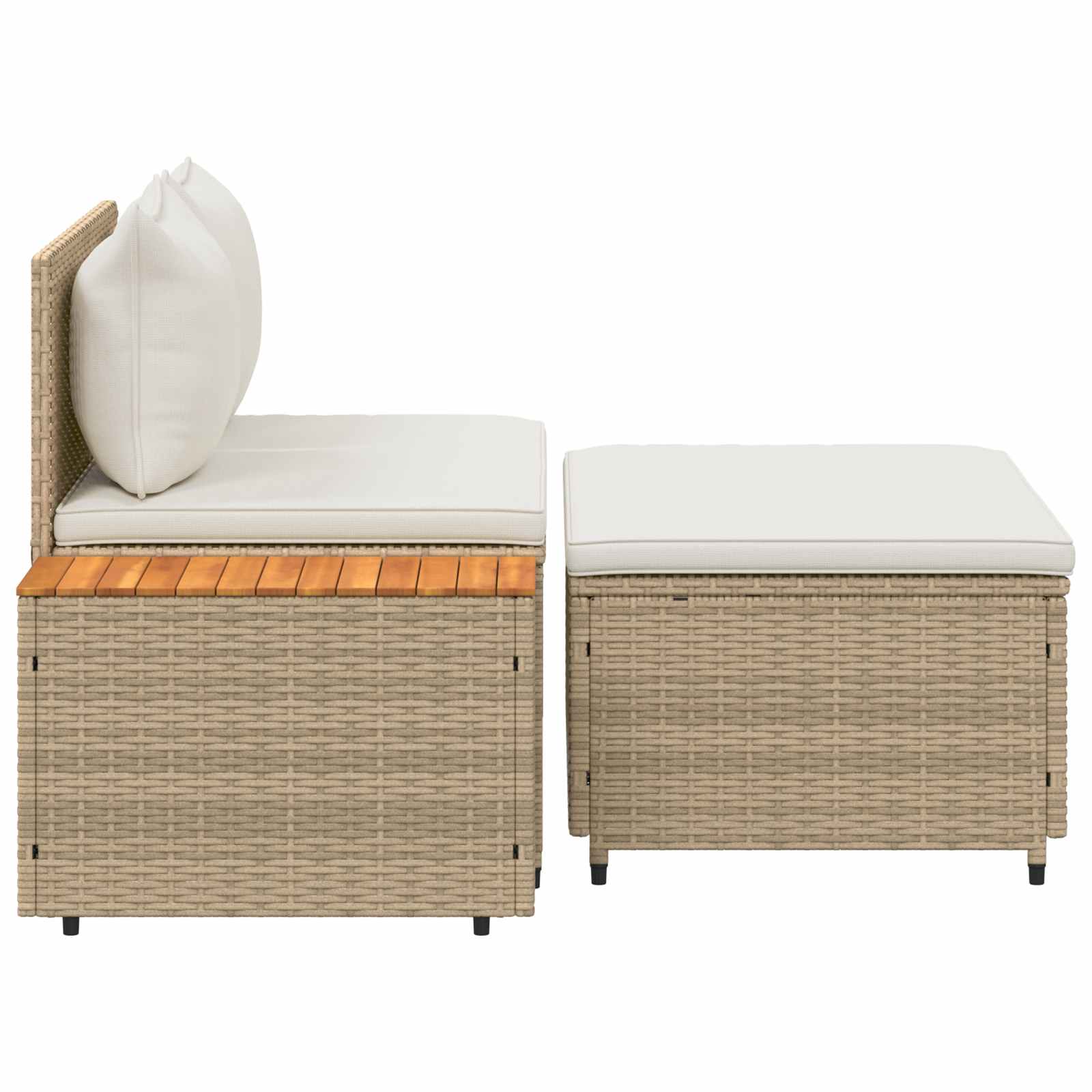 Outdoor-Sofagarnitur 4 -Seater 4 pcs 55 x 30 x 39 cm