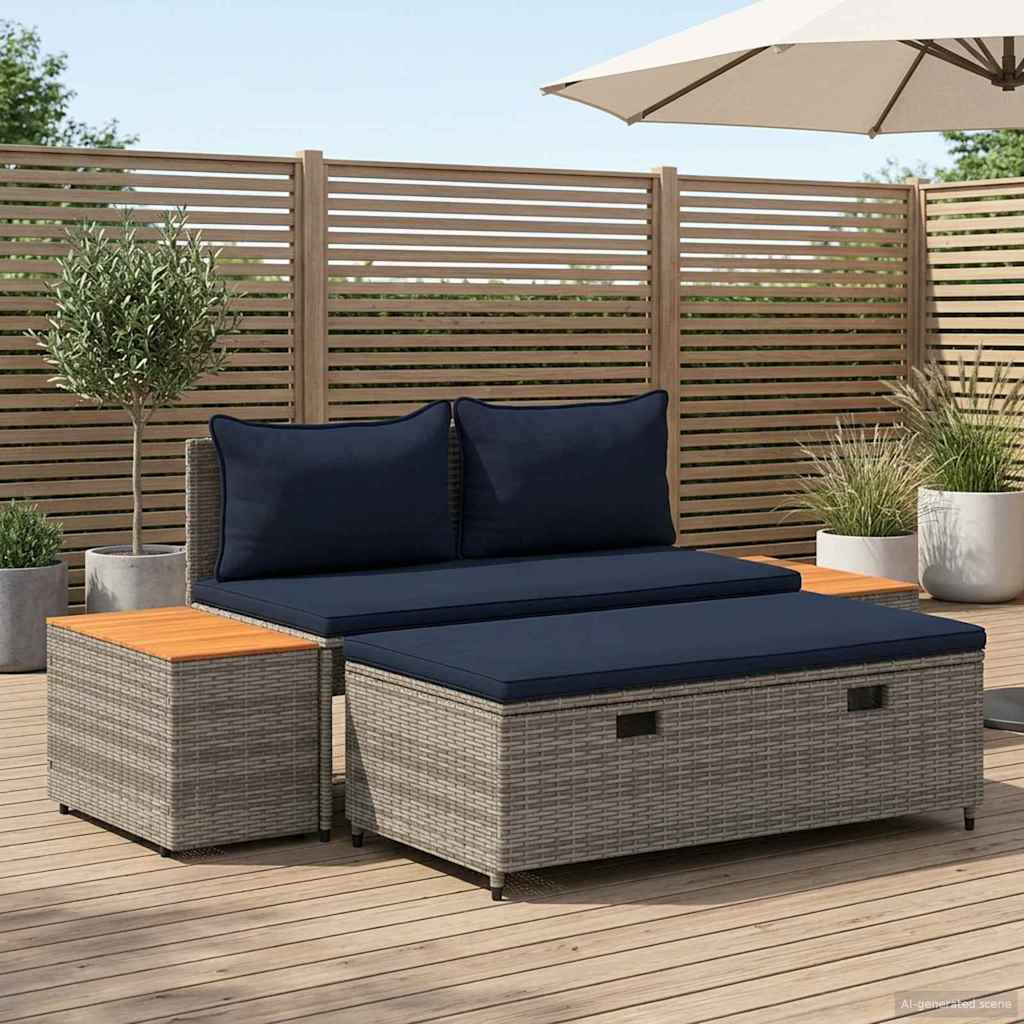 Outdoor-Sofagarnitur 4 -Seater 4 pcs 55 x 30 x 39 cm