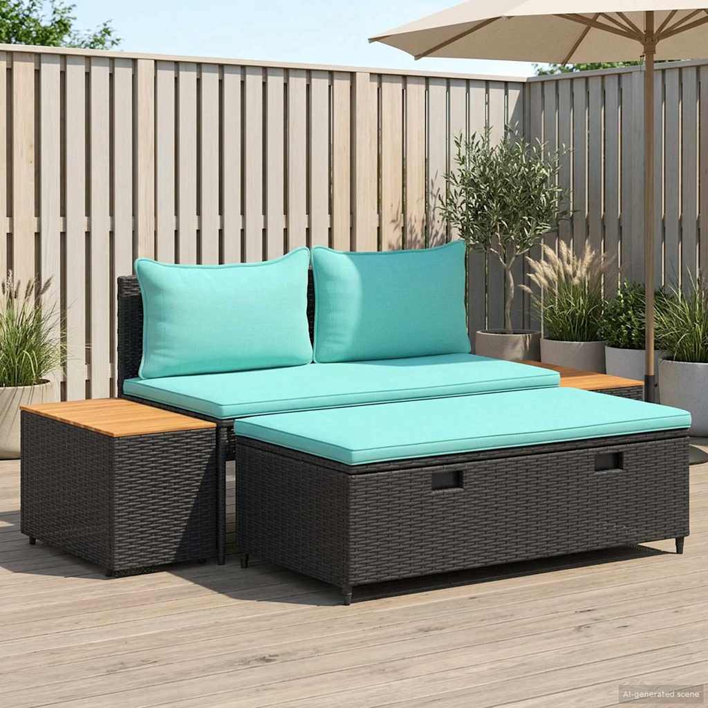 Outdoor-Sofagarnitur 4 -Seater 4 pcs 55 x 30 x 39 cm