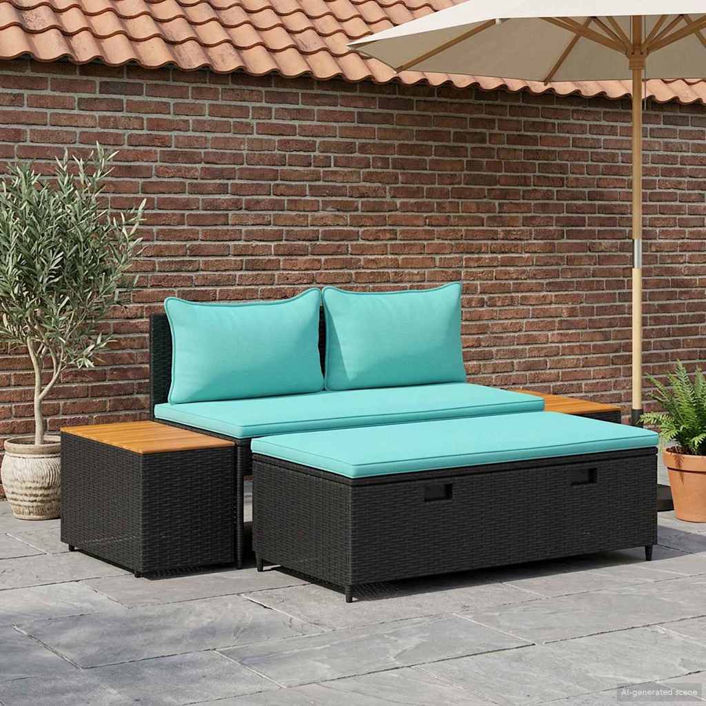 Outdoor-Sofagarnitur 4 -Seater 4 pcs 55 x 30 x 39 cm