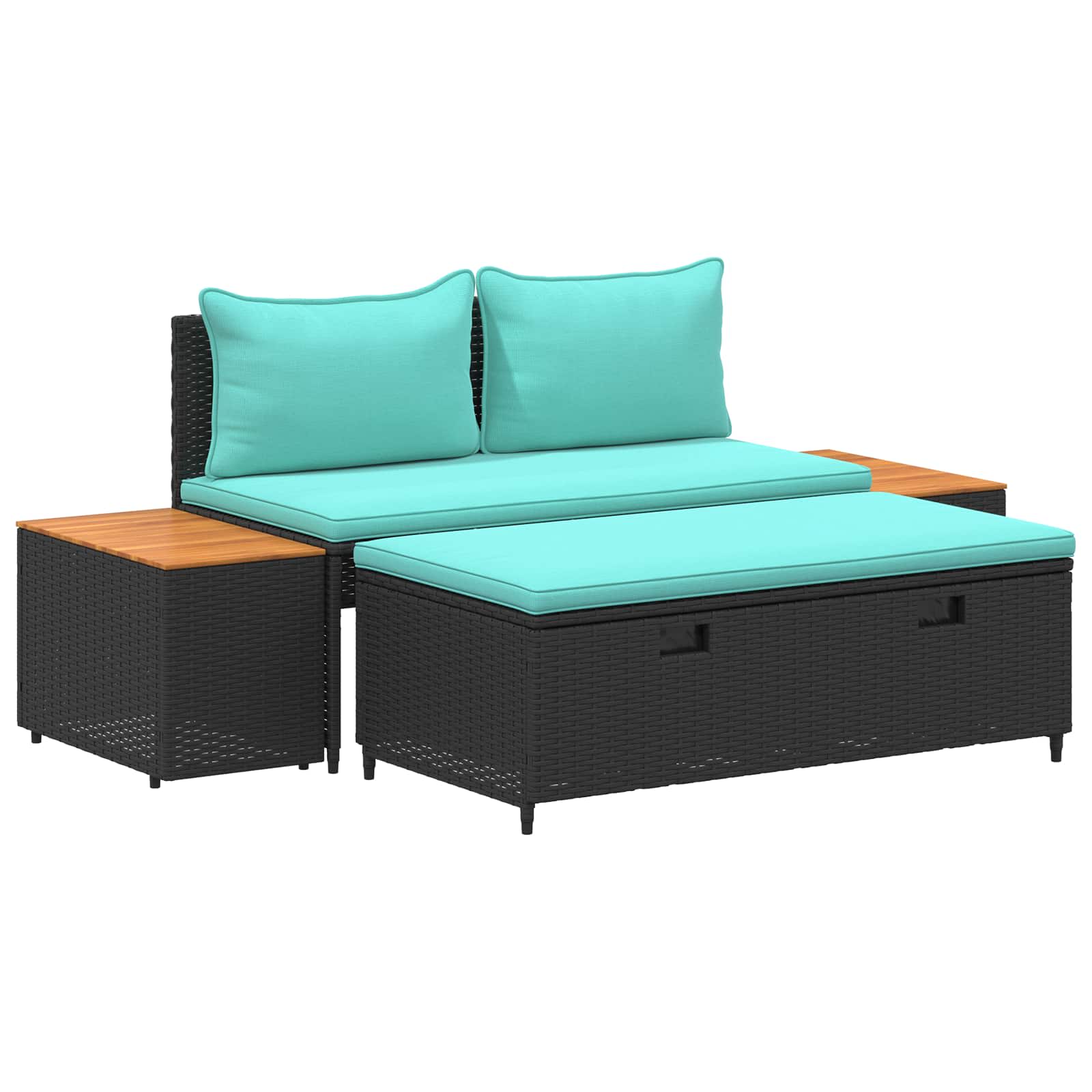 Outdoor-Sofagarnitur 4 -Seater 4 pcs 55 x 30 x 39 cm