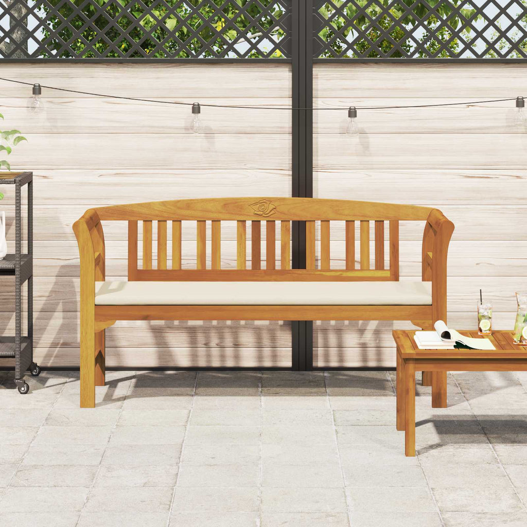 Rosenbank Natur 157 x 46 x 82,5 cm Massivholz Akazie
