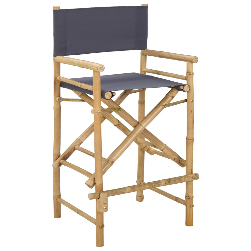 Klappstuhl für Regisseure 2 pcs Natur Bambus