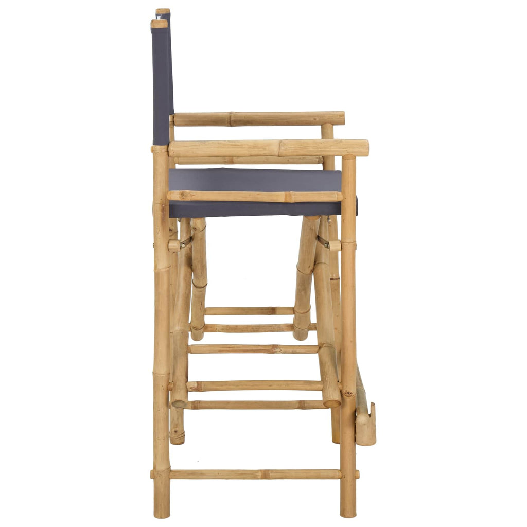 Klappstuhl für Regisseure 2 pcs Natur Bambus