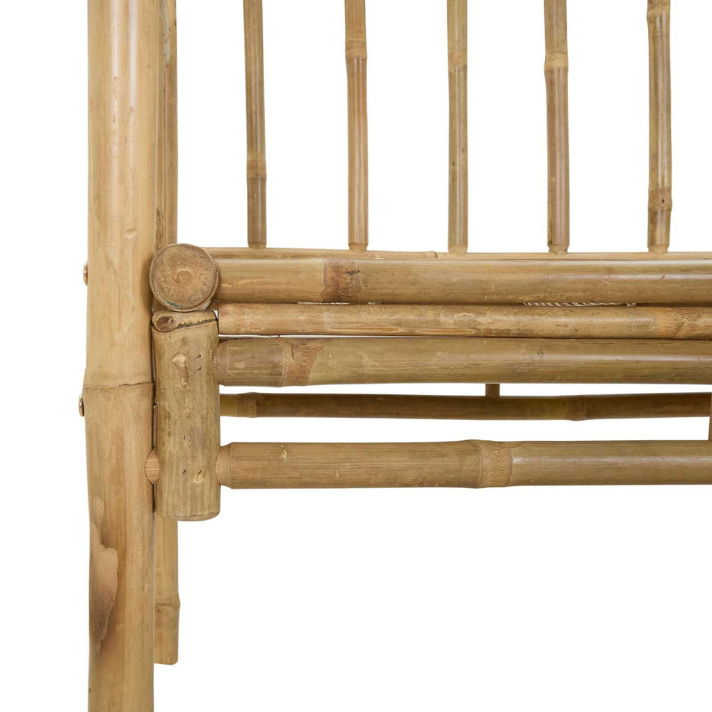 Gartenbogen mit Bank Natur 115 x 50 x 205 cm Bambus