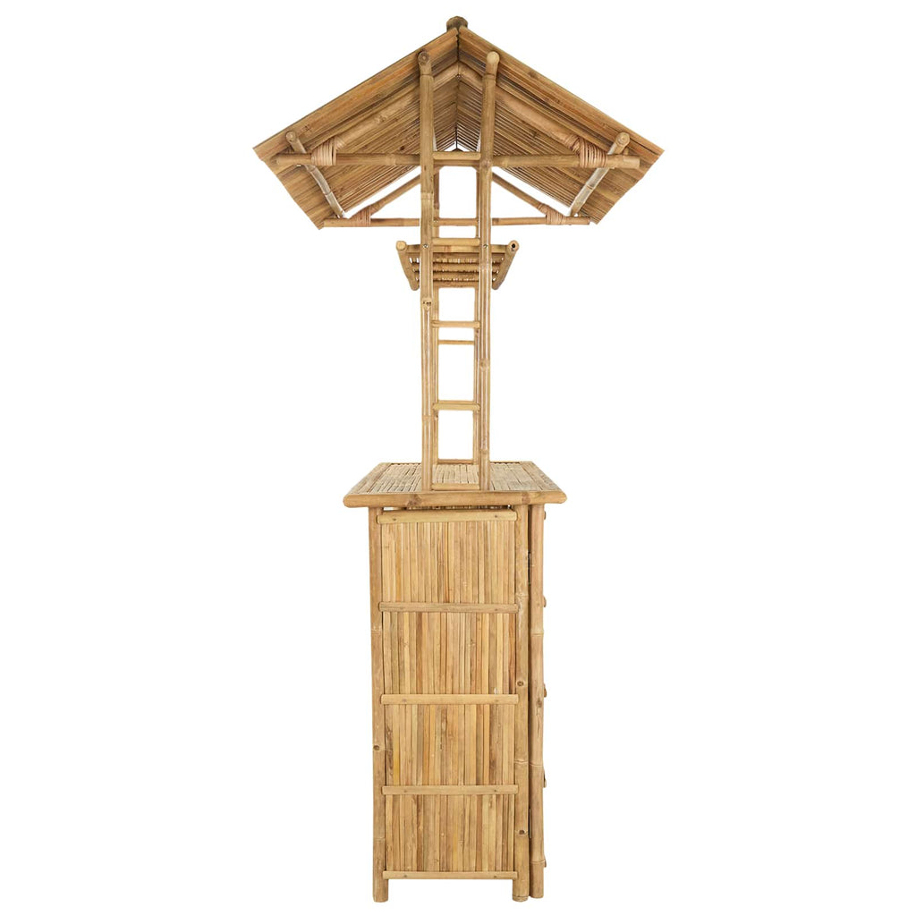 Outdoor Bartisch Natur 115 x 95 x 214 cm Bambus