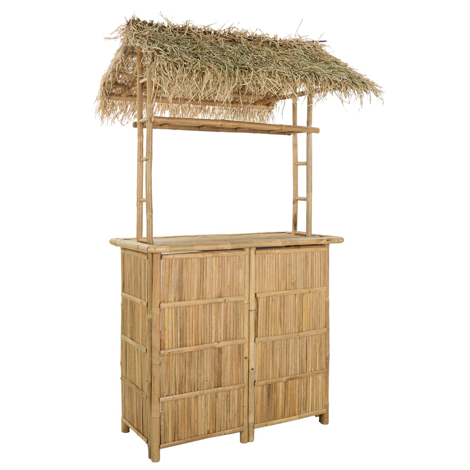 Outdoor Bartisch Natur 115 x 95 x 215 cm Bambus