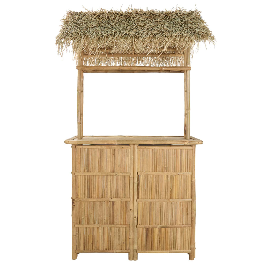 Outdoor Bartisch Natur 115 x 95 x 215 cm Bambus