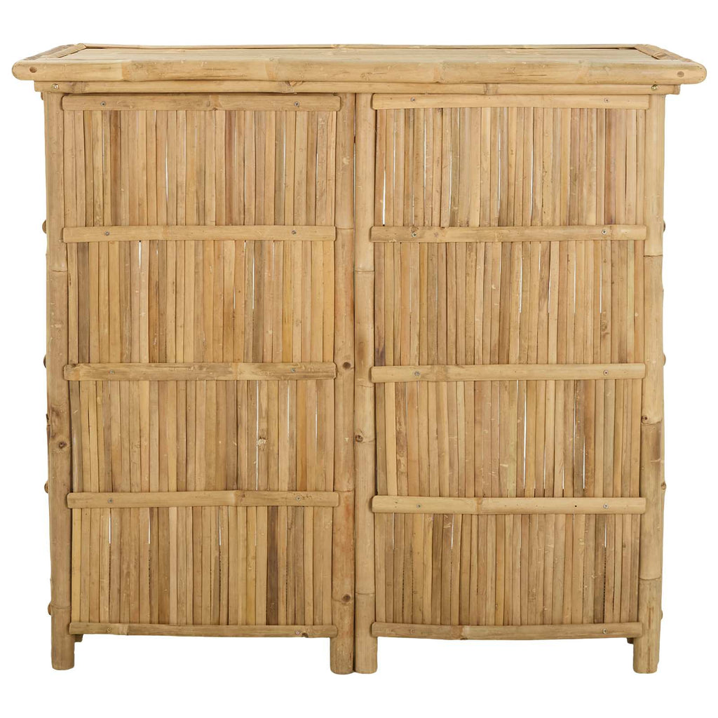 Outdoor Bartisch Natur 115 x 55 x 105 cm Bambus