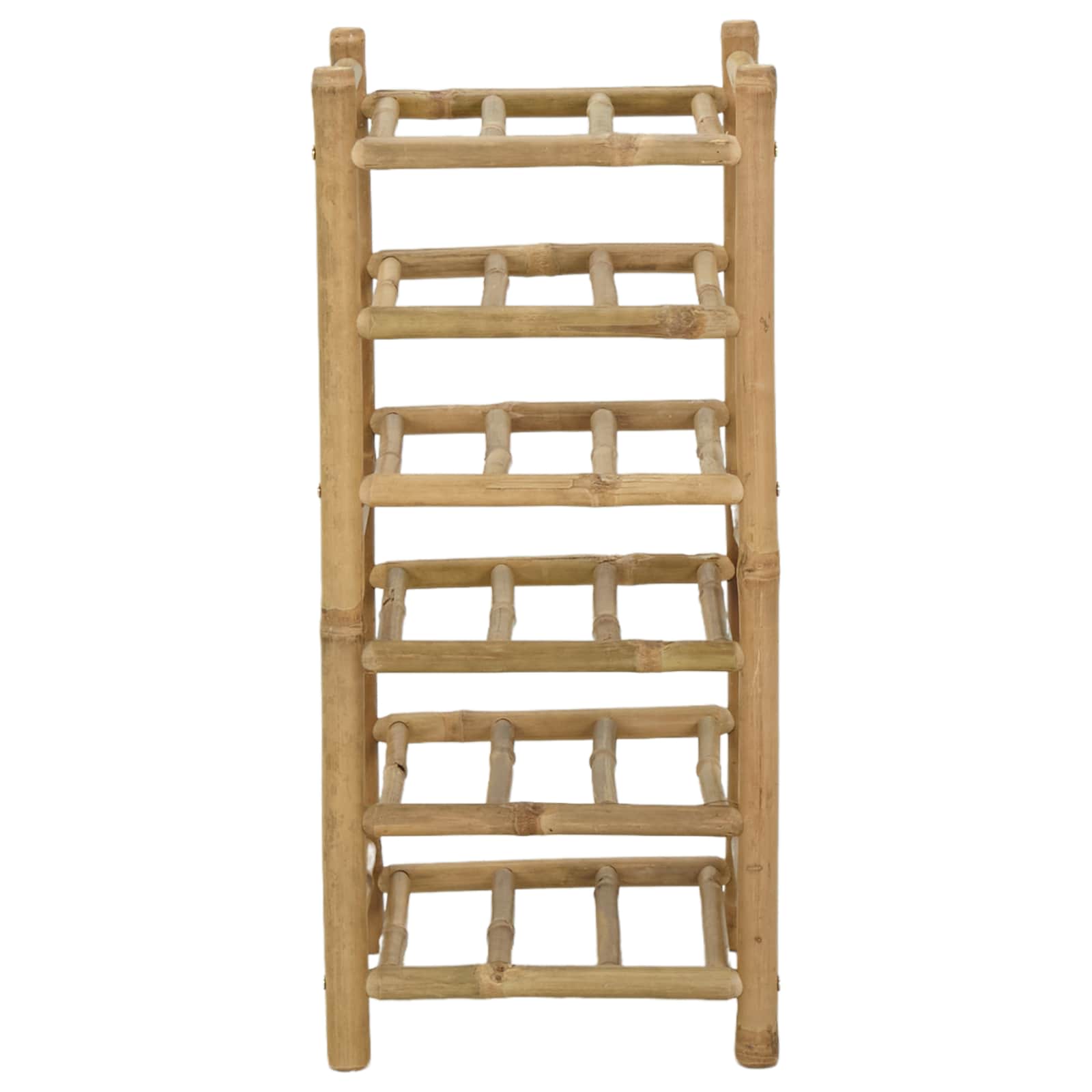 Weinregal Natur 32,5 x 29,5 x 72 cm Bambus