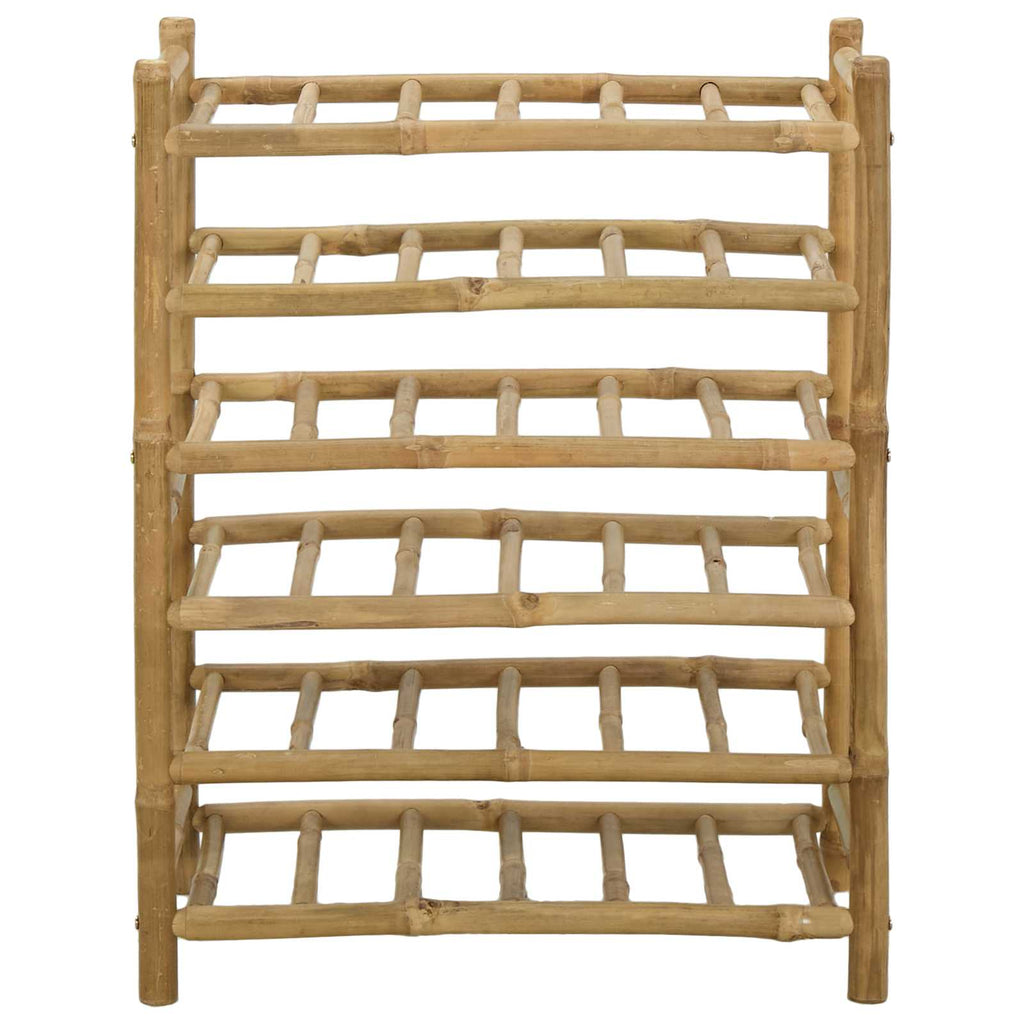 Weinregal Natur 57 x 29,5 x 72 cm Bambus