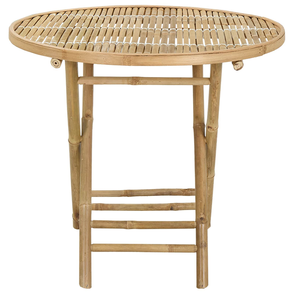 Gartentisch Natur 80 x 70 cm Bambus