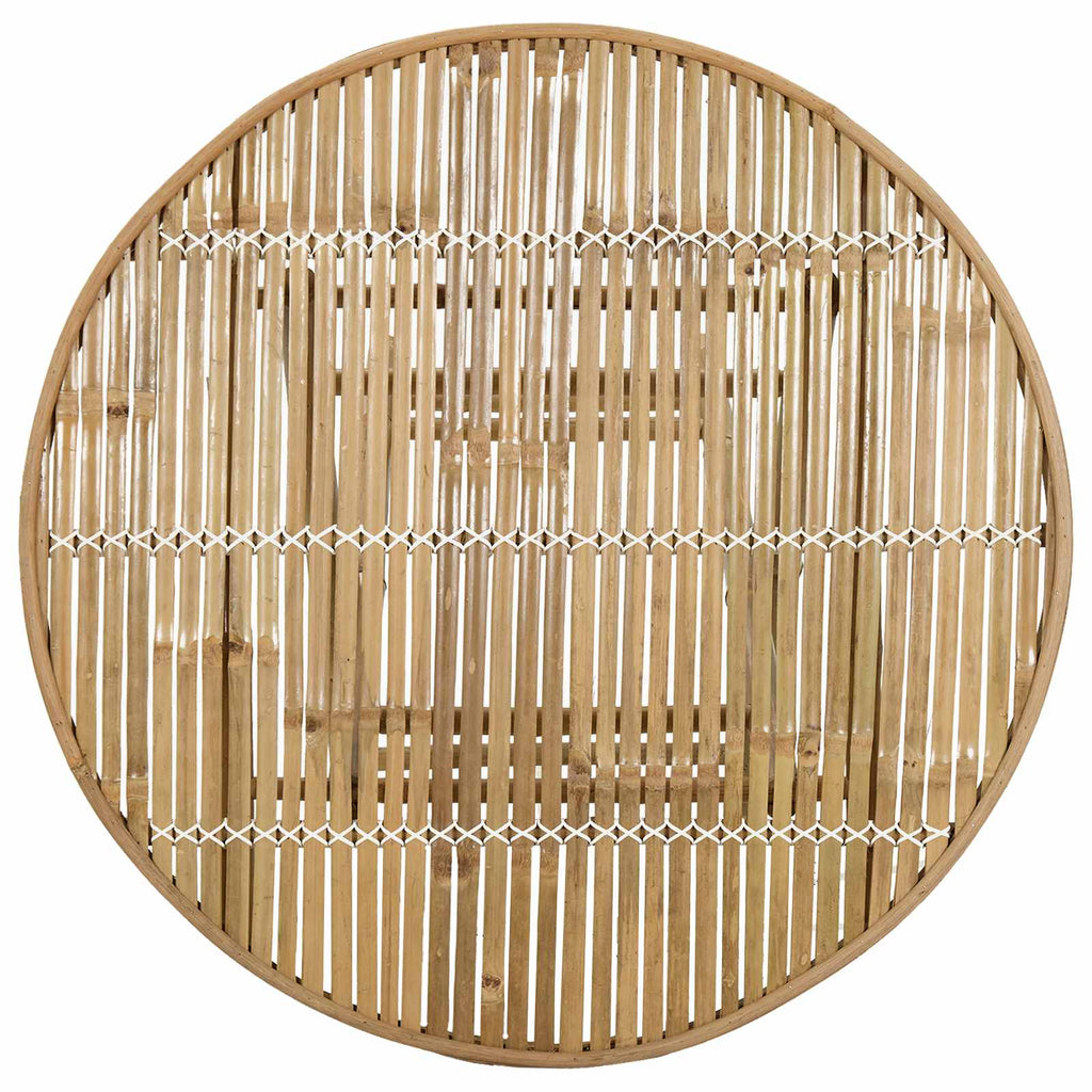 Gartentisch Natur 80 x 70 cm Bambus