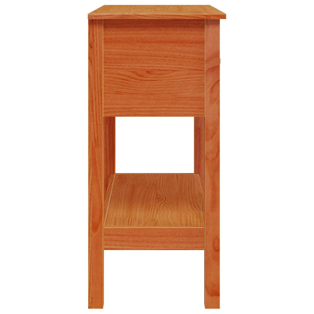 Konsolentisch Wachsbraun 75 x 35 x 75 cm Massives Kiefernholz