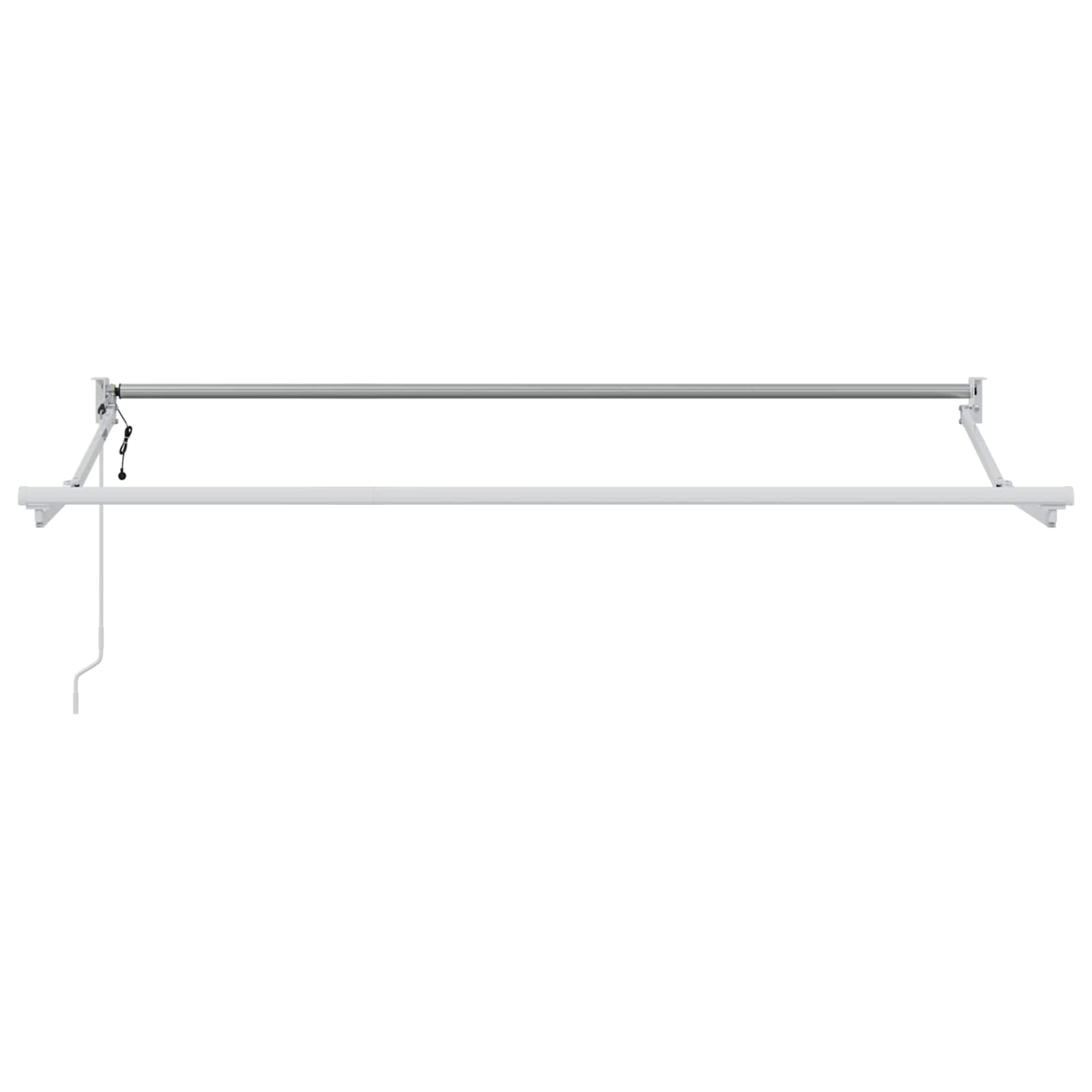 Elektrisches Markisenrahmen Weiß 3 x 2 m Aluminium