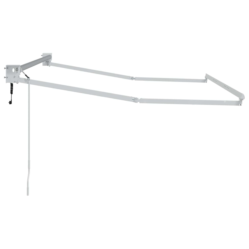Elektrisches Markisenrahmen Weiß 3,5 x 2 m Aluminium