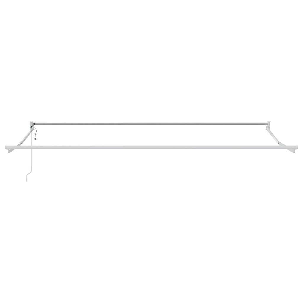 Elektrisches Markisenrahmen Weiß 4 x 2 m Aluminium