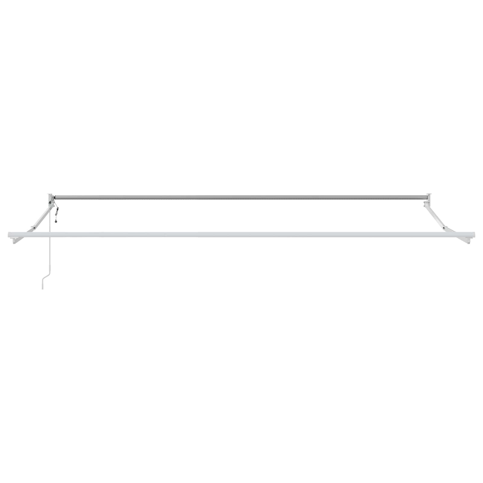 Elektrisches Markisenrahmen Weiß 4 x 2 m Aluminium