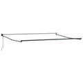 Elektrisches Markisenrahmen Anthrazit 4 x 2 m Aluminium
