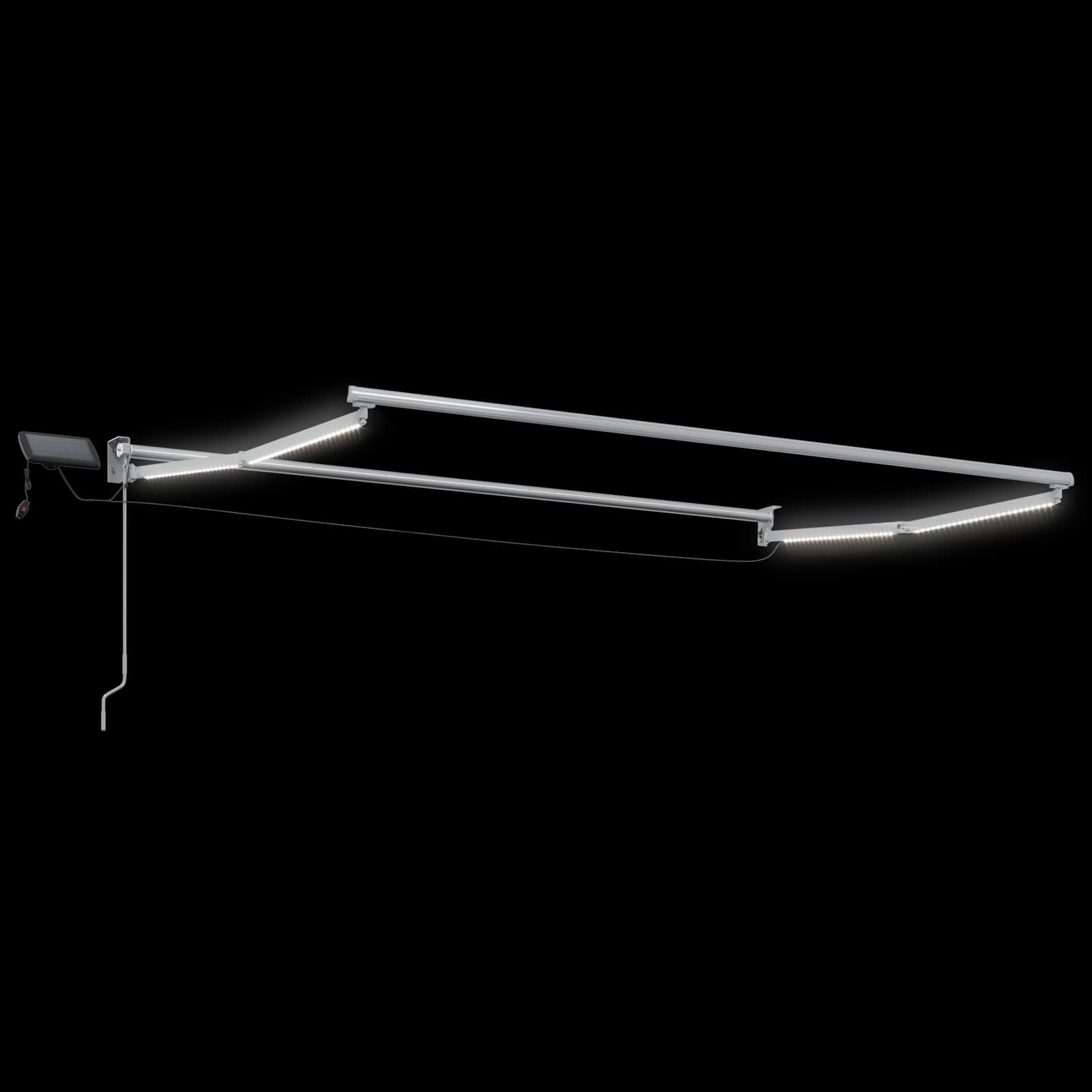 Elektrisches Markisenrahmen Weiß 2,5 x 2 m Aluminium