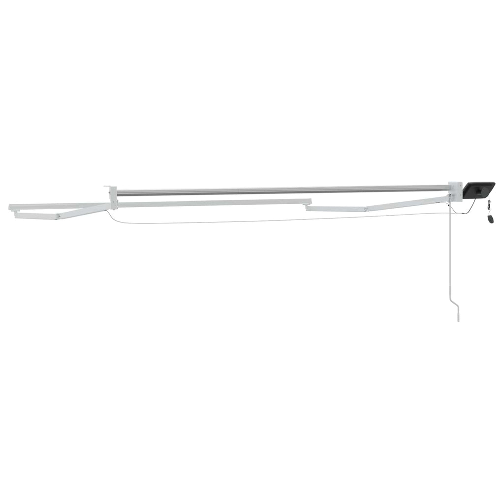 Elektrisches Markisenrahmen Weiß 3 x 2 m Aluminium