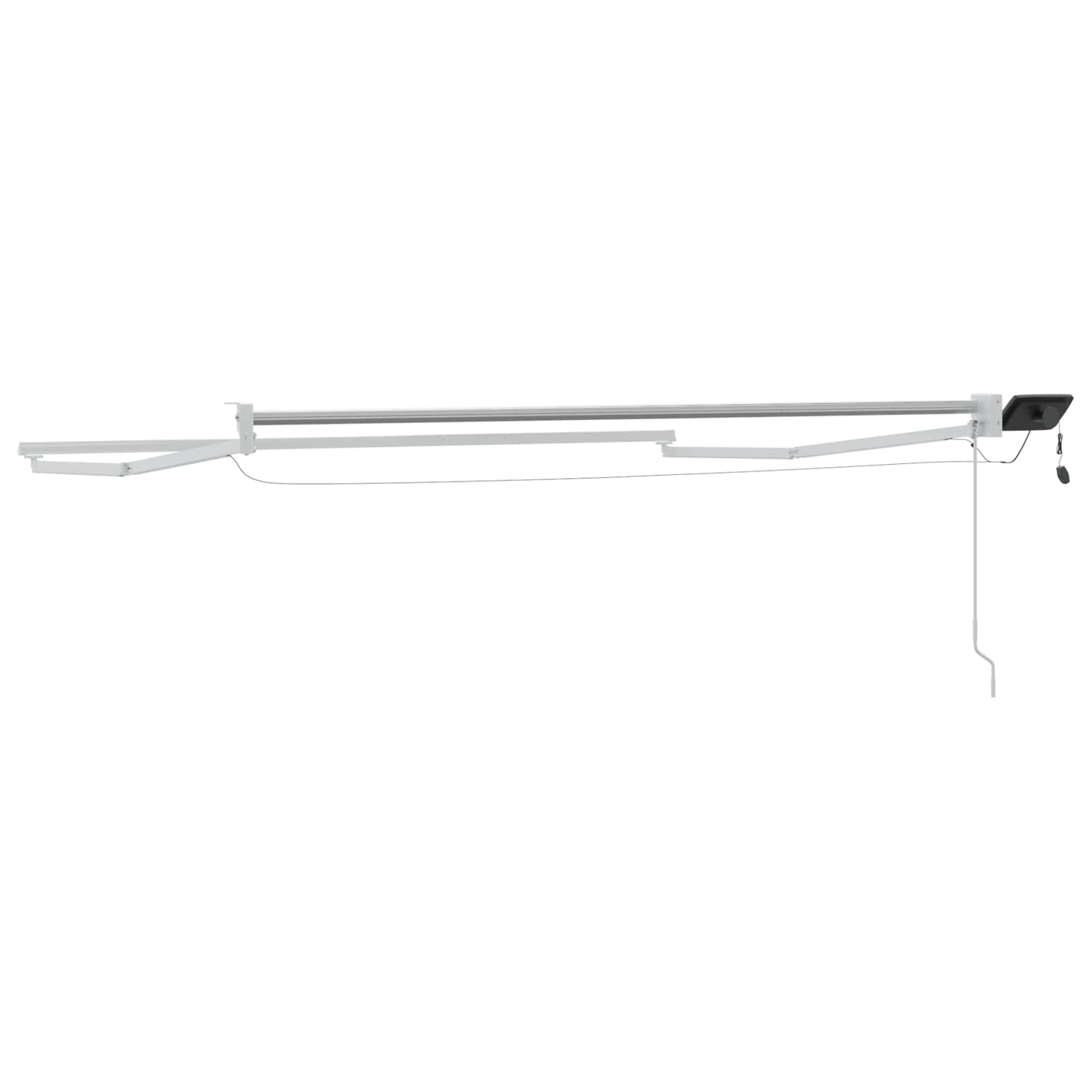 Elektrisches Markisenrahmen Weiß 3 x 2,5 m Aluminium