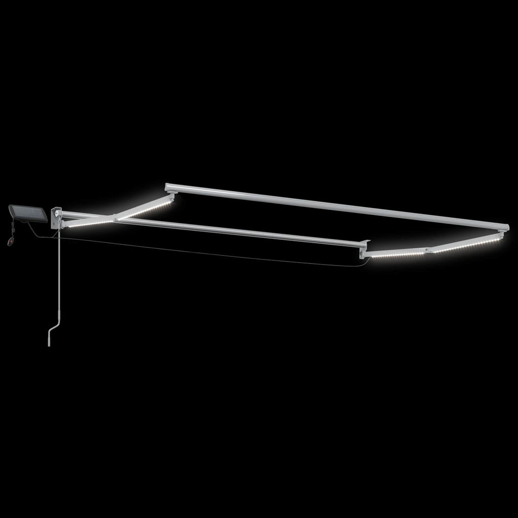 Elektrisches Markisenrahmen Weiß 3,5 x 2,5 m Aluminium