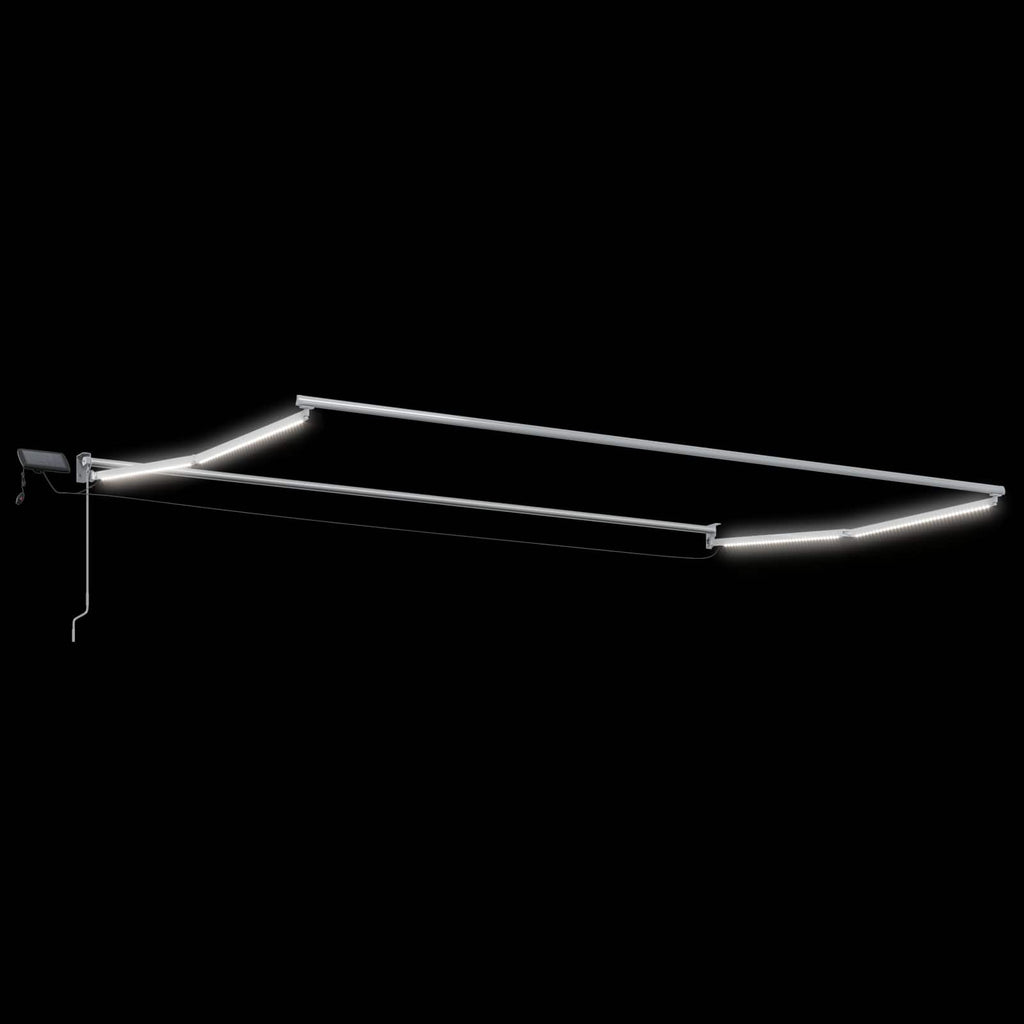 Elektrisches Markisenrahmen Weiß 4,5 × 3 m Aluminium