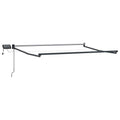 Elektrisches Markisenrahmen Anthrazit 3,5 x 2,5 m Aluminium