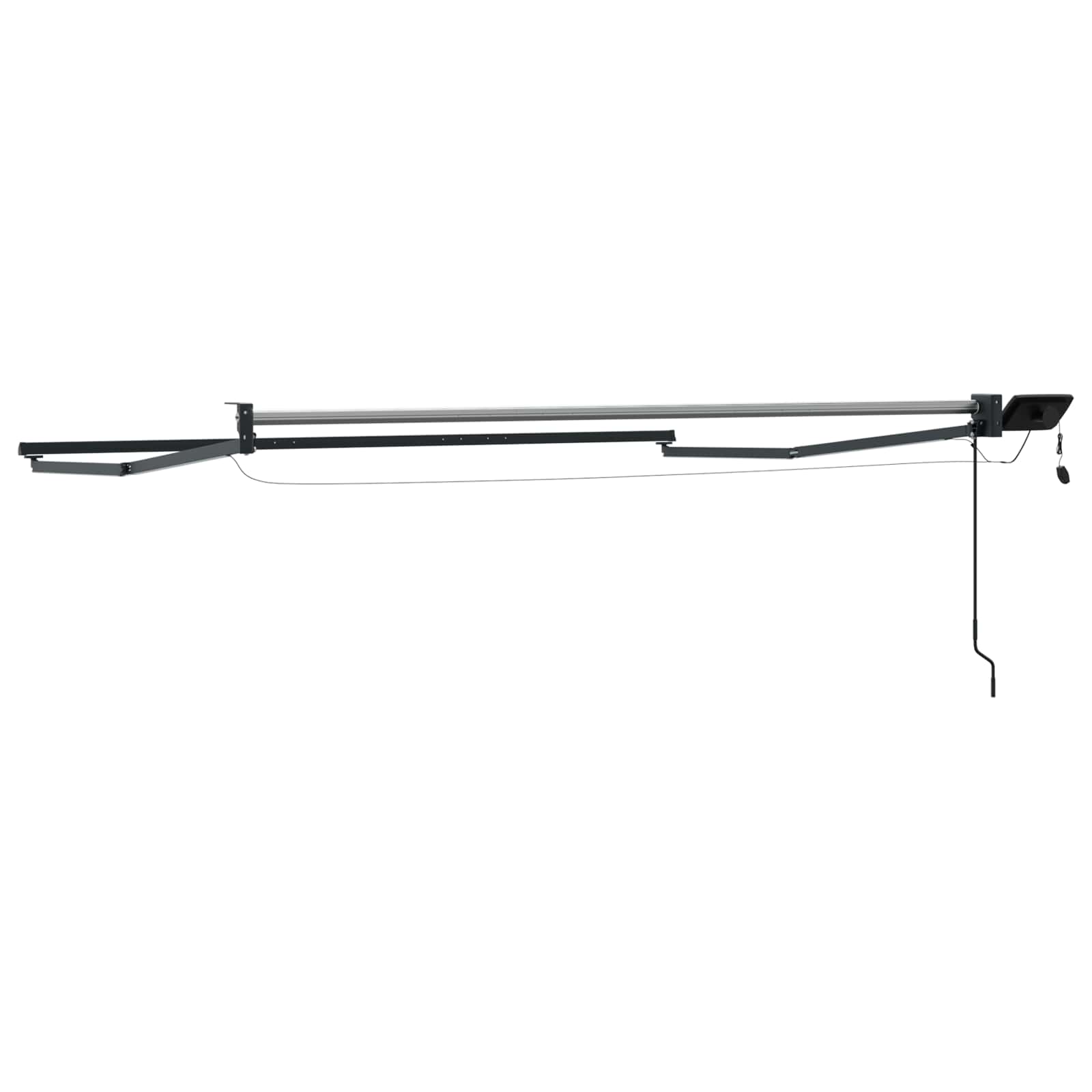 Elektrisches Markisenrahmen Anthrazit 3,5 x 2,5 m Aluminium
