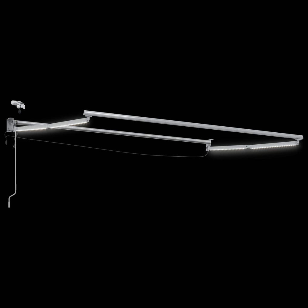 Elektrisches Markisenrahmen Weiß 3 x 2 m Aluminium