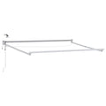 Elektrisches Markisenrahmen Weiß 3,5 x 2,5 m Aluminium