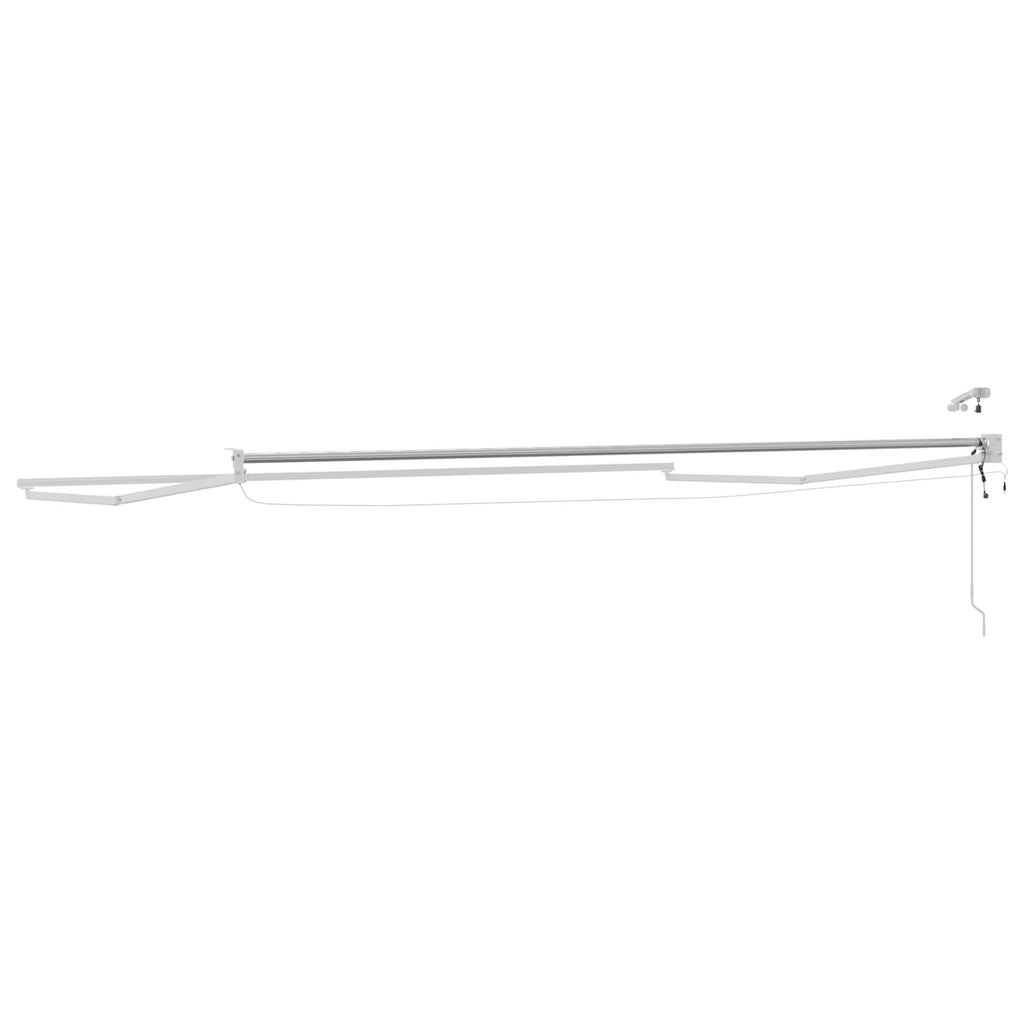 Elektrisches Markisenrahmen Weiß 4,5 × 3 m Aluminium