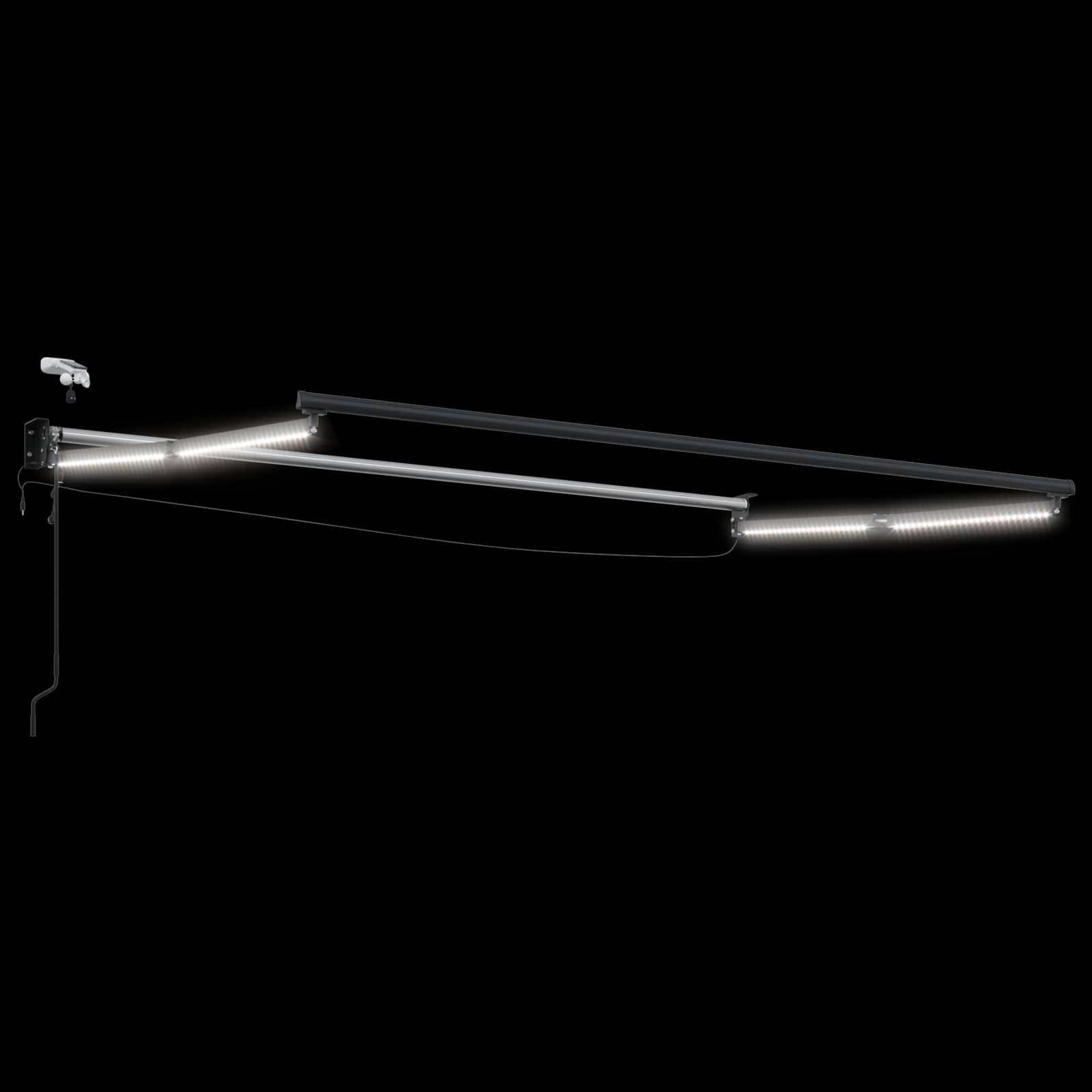 Elektrisches Markisenrahmen Anthrazit 2,5 x 2 m Aluminium